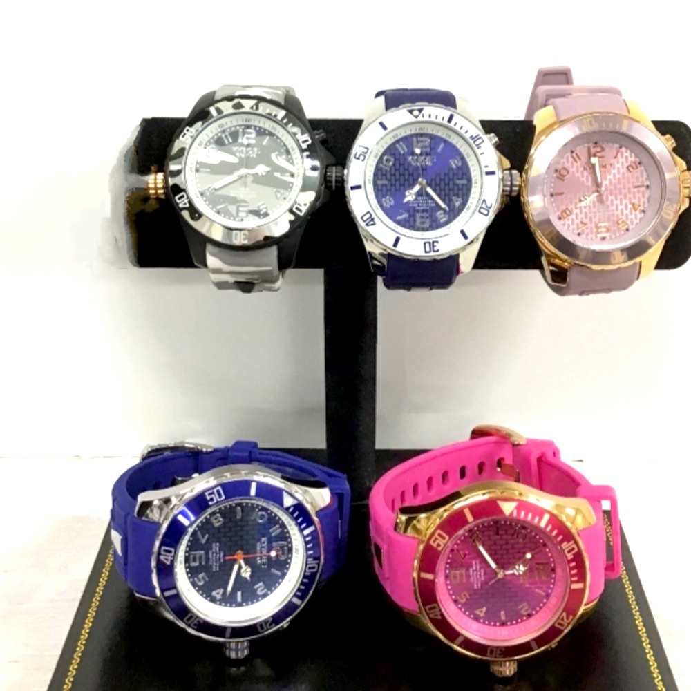 LOT OF 5 Kyboe Men's/Women's (Unisex) Giant 40 10atm Mariner Watches NWOT